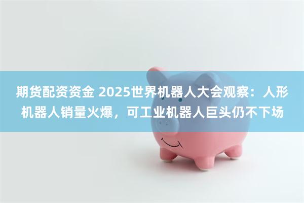 期货配资资金 2025世界机器人大会观察：人形机器人销量火爆，可工业机器人巨头仍不下场
