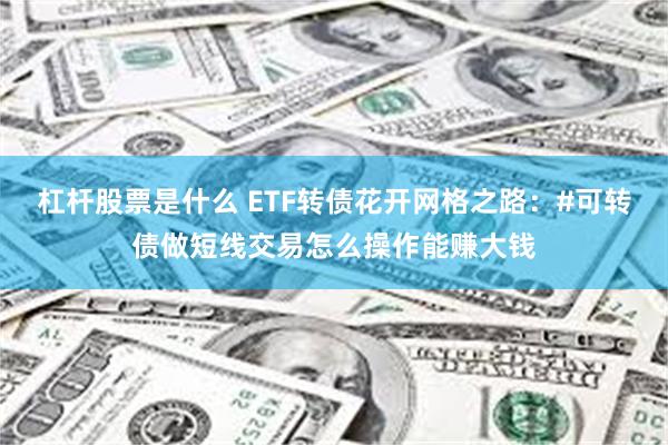 杠杆股票是什么 ETF转债花开网格之路：#可转债做短线交易怎么操作能赚大钱
